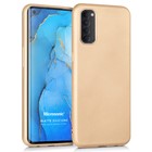 Microsonic Matte Silicone Oppo Reno 4 Pro Kılıf Gold