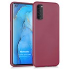 Microsonic Matte Silicone Oppo Reno 4 Pro Kılıf Mor