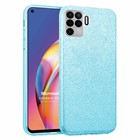 Microsonic Oppo Reno 5 Lite Kılıf Sparkle Shiny Mavi