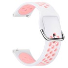 Microsonic Realme Watch S Pro Rainbow Sport Band Kordon Beyaz Açık Pembe