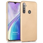 Microsonic Matte Silicone Realme 5i Kılıf Gold