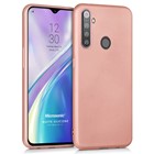 Microsonic Matte Silicone Realme 5i Kılıf Rose Gold