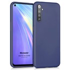 Microsonic Matte Silicone Realme 6 Kılıf Lacivert