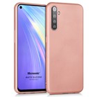 Microsonic Matte Silicone Realme 6 Kılıf Rose Gold