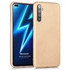 Microsonic Matte Silicone Realme 6 Pro Kılıf Gold