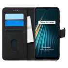 Microsonic Realme 6i Kılıf Fabric Book Wallet Siyah