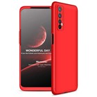 Microsonic Realme 7 Kılıf Double Dip 360 Protective Kırmızı