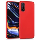 Microsonic Matte Silicone Realme 7 Kılıf Kırmızı