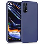 Microsonic Matte Silicone Realme 7 Kılıf Lacivert