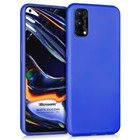 Microsonic Matte Silicone Realme 7 Pro Kılıf Mavi