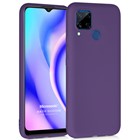 Microsonic Matte Silicone Realme C15 Kılıf Mor