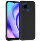 Microsonic Matte Silicone Realme C15 Kılıf Siyah