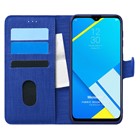 Microsonic Realme C2 Kılıf Fabric Book Wallet Lacivert