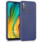 Microsonic Matte Silicone Realme C3 Kılıf Lacivert