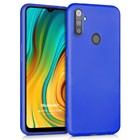 Microsonic Matte Silicone Realme C3 Kılıf Mavi