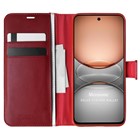 Microsonic Realme C75 Kılıf Delux Leather Wallet Kırmızı