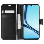 Microsonic Realme Note 50 Kılıf Delux Leather Wallet Siyah
