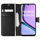 Microsonic Realme Note 60 Kılıf Delux Leather Wallet Siyah