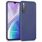 Microsonic Matte Silicone Realme XT Kılıf Lacivert