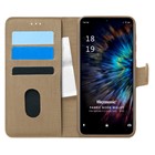 Microsonic Reeder P13 Blue 2021 Kılıf Fabric Book Wallet Gold