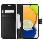 Microsonic Samsung Galaxy A03 Kılıf Delux Leather Wallet Siyah