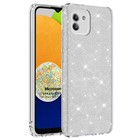 Microsonic Samsung Galaxy A03 Kılıf Sparkle Shiny Gümüş