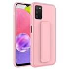 Microsonic Samsung Galaxy A03S Kılıf Hand Strap Pembe