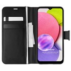 Microsonic Samsung Galaxy A03s Kılıf Delux Leather Wallet Siyah