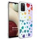 Microsonic Samsung Galaxy A03s Braille Feel Desenli Kılıf Heart