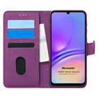 Microsonic Samsung Galaxy A05 Kılıf Fabric Book Wallet Mor