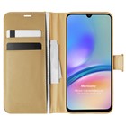 Microsonic Samsung Galaxy A05s Kılıf Delux Leather Wallet Gold