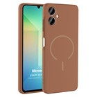Microsonic Samsung Galaxy A07 Kılıf Zeno MagSafe Kahverengi