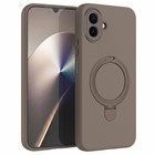 Microsonic Samsung Galaxy A07 Kılıf Aura Stant MagSafe Kahverengi