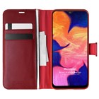 Microsonic Samsung Galaxy A10 Kılıf Delux Leather Wallet Kırmızı