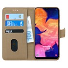 Microsonic Samsung Galaxy A10 Kılıf Fabric Book Wallet Gold