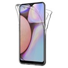 Microsonic Samsung Galaxy A10s Kılıf 6 tarafı tam full koruma 360 Clear Soft Şeffaf