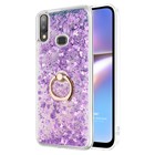 Microsonic Samsung Galaxy A10s Kılıf Glitter Liquid Holder Mor