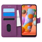 Microsonic Samsung Galaxy A11 Kılıf Fabric Book Wallet Mor