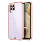 Microsonic Samsung Galaxy M12 Kılıf Laser Plated Soft Pembe