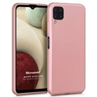 Microsonic Matte Silicone Samsung Galaxy A12 Kılıf Rose Gold