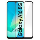 Microsonic Samsung Galaxy A16 Tam Kaplayan Temperli Cam Ekran Koruyucu Siyah