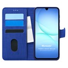 Microsonic Samsung Galaxy A17 Kılıf Fabric Book Wallet Lacivert