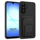 Microsonic Samsung Galaxy A17 Kılıf PocketPro Litchi Siyah