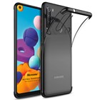 Microsonic Samsung Galaxy A21 Kılıf Skyfall Transparent Clear Siyah