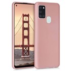 Microsonic Matte Silicone Samsung Galaxy A21s Kılıf Rose Gold