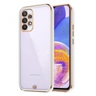 Microsonic Samsung Galaxy A23 Kılıf Laser Plated Soft Beyaz