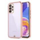 Microsonic Samsung Galaxy A23 Kılıf Laser Plated Soft Pembe