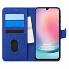 Microsonic Samsung Galaxy A24 Kılıf Fabric Book Wallet Lacivert