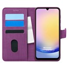 Microsonic Samsung Galaxy A25 Kılıf Fabric Book Wallet Mor