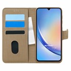 Microsonic Samsung Galaxy A34 Kılıf Fabric Book Wallet Gold